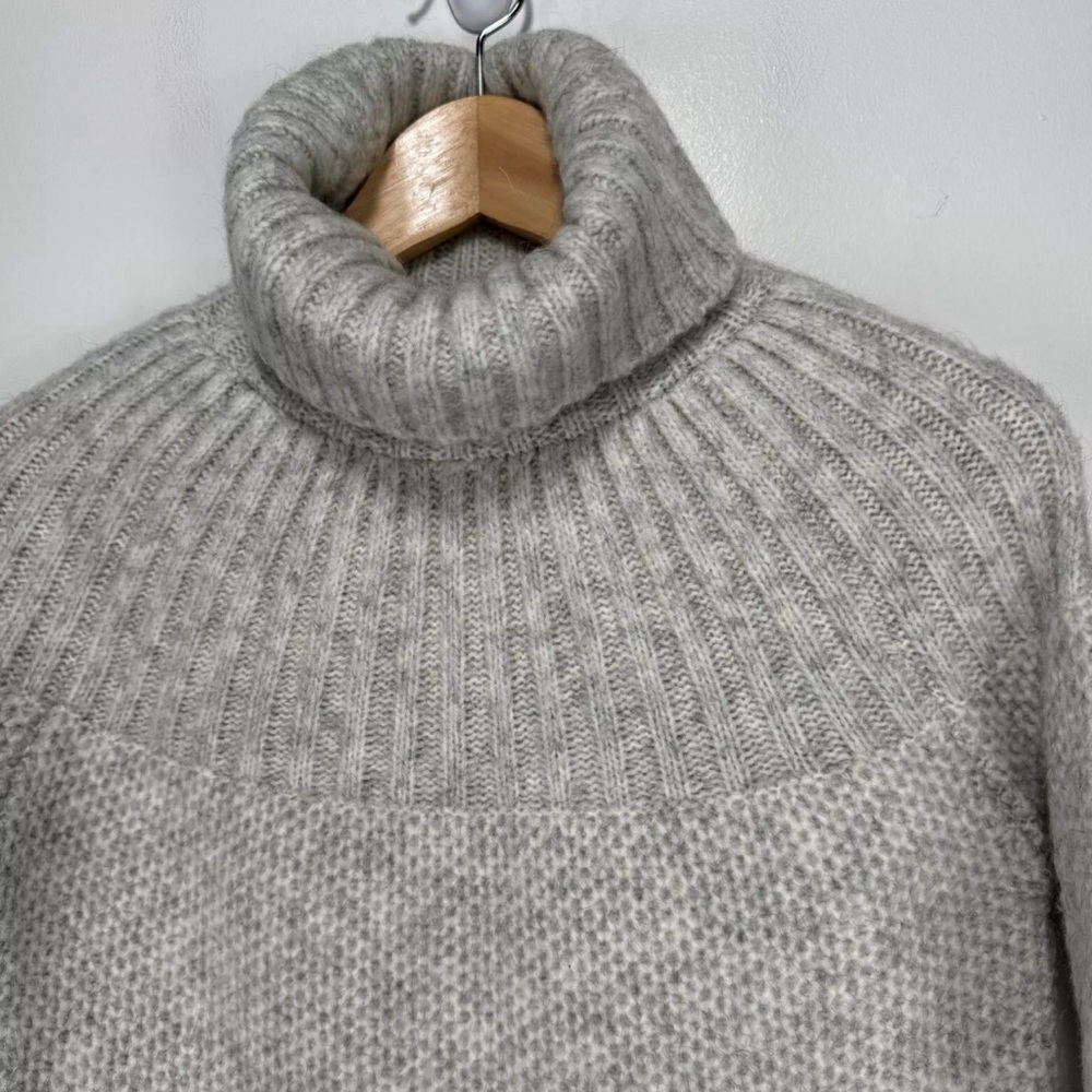 Madewell Snowbound Turtleneck Sweater Drawstring Pullover Women M Mohair Wool - Picture 6 of 9